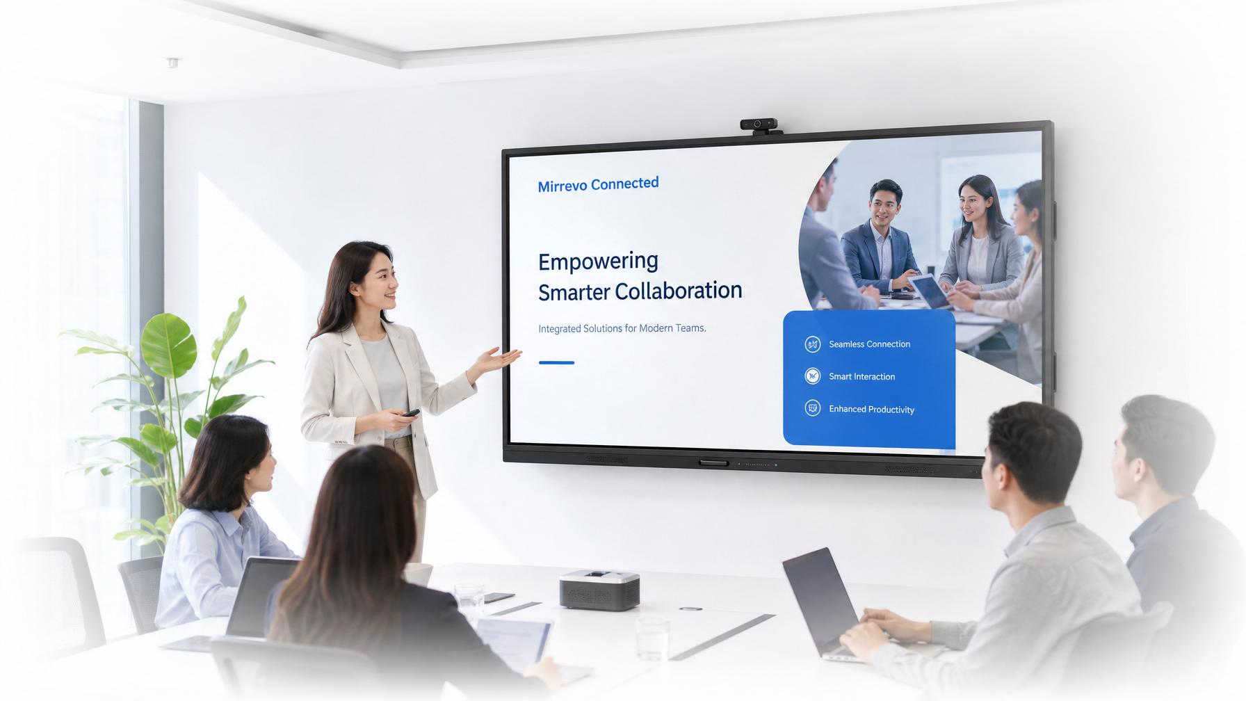 Interactive display meeting room